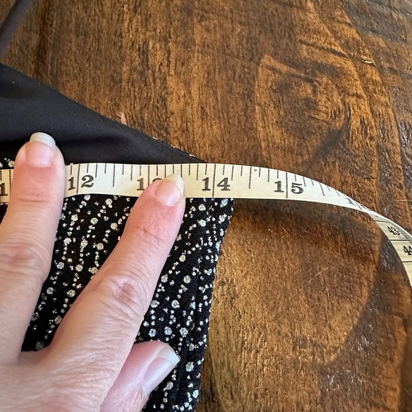 Cache | Vintage Sparkly Halter Top Cocktail Dress with Beaded Fringe, Size 2 - Picture 8 of 8